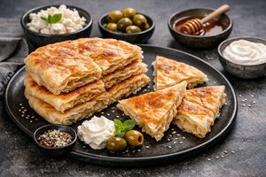 Turkish Fetir - Flaky Layered Pastry with Butter