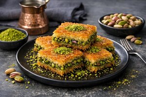 Turkish Pistachio Kadayif - Crispy Shredded Phyllo Dessert