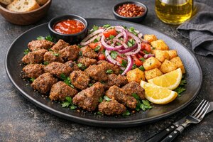 Turkish Fried Liver Breakfast