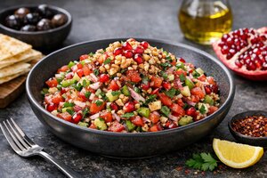 Turkish Mountain Salad with Tomatoes and Walnuts