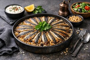 Turkish Anchovy Rice Pilaf