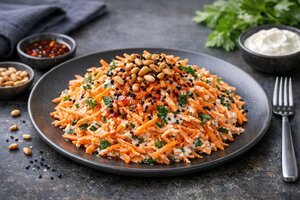 Turkish Carrot Salad with Garlic and Lemon