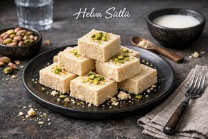 Turkish Semolina Halva with Milk