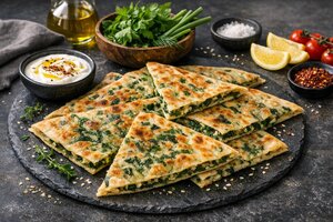 Turkish Herb Bread with Fresh Dill and Parsley