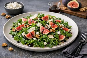 Turkish Fig and Arugula Salad with Walnuts