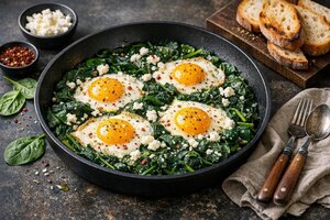 Turkish Spinach and Eggs