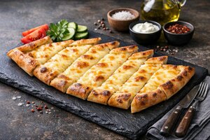 Turkish Cheese Pide with Kashkaval