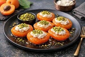 Turkish Apricots with Clotted Cream