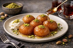 Kemalpaşa Tatlısı - Soft Cheese Balls in Syrup