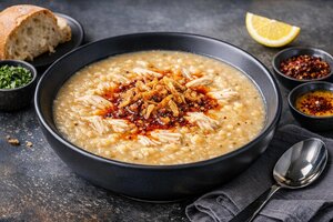 Turkish Keşkek Soup - Hearty Wheat and Meat Stew