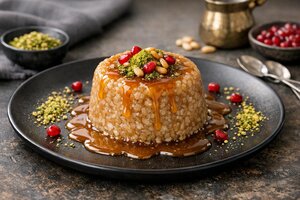 Turkish Sweet Keşkek - Creamy Wheat and Milk Dessert
