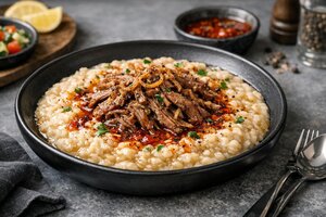 Turkish Keşkek - Hearty Wheat and Meat Stew