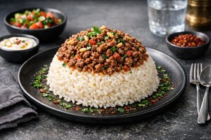 Turkish Ground Meat Rice Pilaf