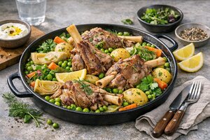 Turkish Spring Lamb Stew with Vegetables