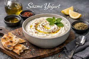 Turkish Strained Yogurt Cheese (Labneh)
