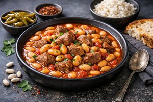 Turkish Lamb and White Bean Casserole