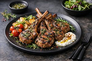 Turkish Herb-Crusted Lamb Chops