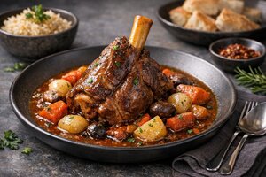 Turkish Braised Lamb Shank with Vegetables