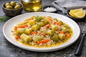 Turkish Braised Leeks in Olive Oil