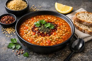 Turkish Lentil and Bulgur Soup
