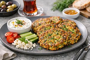 Turkish Zucchini Fritters for Breakfast