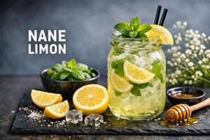 Turkish Mint Lemonade