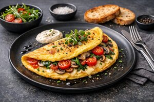 Turkish Omelet with Herbs and Cheese