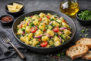 Turkish Potato Salad with Herbs and Vegetables