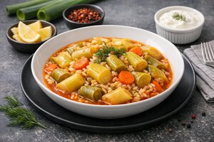 Turkish Leek Stew with Olive Oil