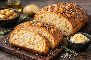 Turkish Potato Stuffed Bread