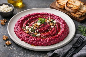 Roasted Beet Dip with Yogurt and Herbs