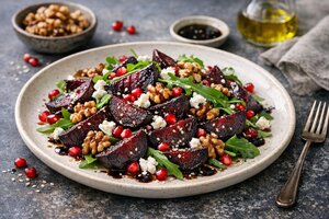 Roasted Beet Walnut Salad