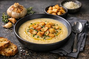 Turkish Roasted Garlic Soup