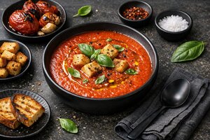 Roasted Tomato Basil Soup