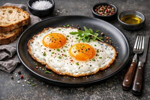Turkish Fried Eggs in Cast Iron Pan