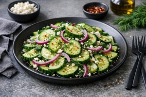 Turkish Cucumber Salad with Fresh Herbs