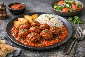 Turkish Meatballs in Rich Tomato Sauce