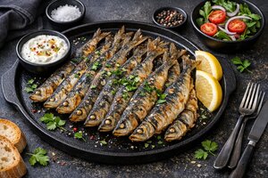 Turkish Sardine Fry with Lemon and Herbs