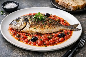 Turkish Sea Bream in Spicy Tomato Broth