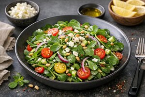 Turkish Purslane Salad with Yogurt and Herbs
