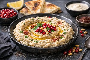 Smoked Eggplant Dip with Creamy Yogurt and Herbs