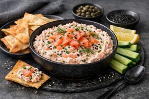 Turkish Smoked Salmon Dip with Herbs and Yogurt