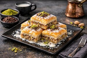 Cold Baklava with Milk Syrup