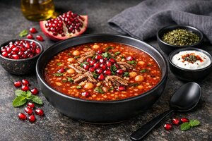 Turkish Sour Pomegranate Soup