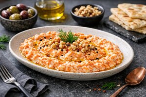Turkish Spiced Carrot Dip with Yogurt and Herbs
