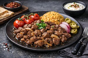 Spicy Turkish Beef Sauté with Peppers and Onions