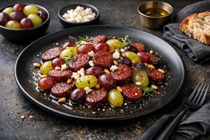 Sucuk and Grape Skillet