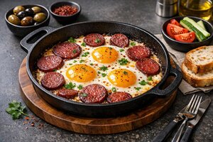Turkish Sausage and Eggs (Sucuklu Yumurta)