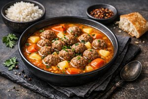 Turkish Meatballs in Tomato Broth