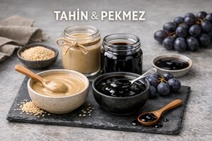 Turkish Tahini Molasses (Tahin Pekmez)